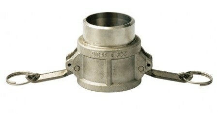 Camlock type AWB with female adapter x butt weld (stainless steel) | Camlock type AWB with female adapter x butt weld (stainless steel) is designed for general industrial