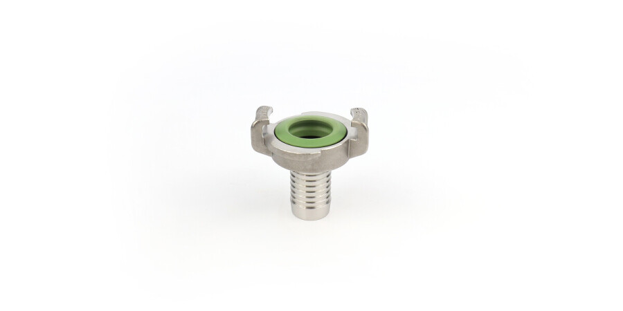 Geka plus quick coupling with hose tail (Stainless steel) | Geka plus quick coupling with hose tail (Stainless steel) is designed for fluid transfer in the food and beverage industry