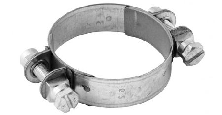 Hose clamp mb heavy 2-piece (galvanized steel) | Hose clamps | Hosemarket