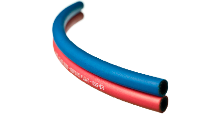 Rubber twin hoses for oxygen and acetylene (welding) | Rubber twin hoses for oxygen and acetylene (welding) is designed for fluid transfer in the food and beverage industry