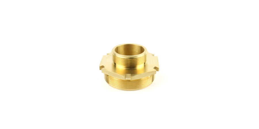 Tw reduction nipple 245 with hexagon (Brass) | TW Tankwagon couplings | Hosemarket